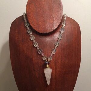 Elegant Clear Quartz Necklace